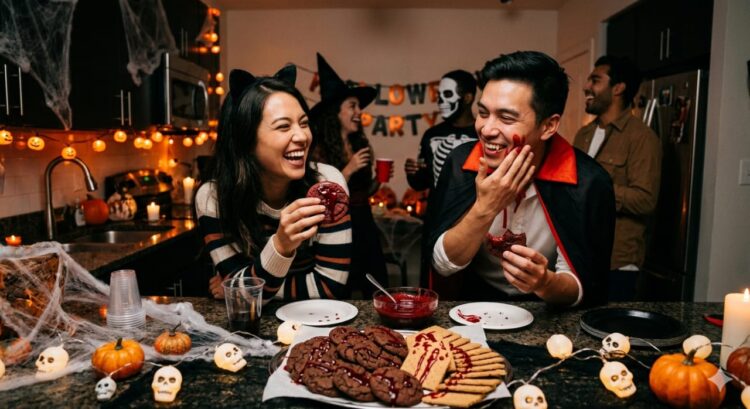 party with fake blood recipe paired with cookis