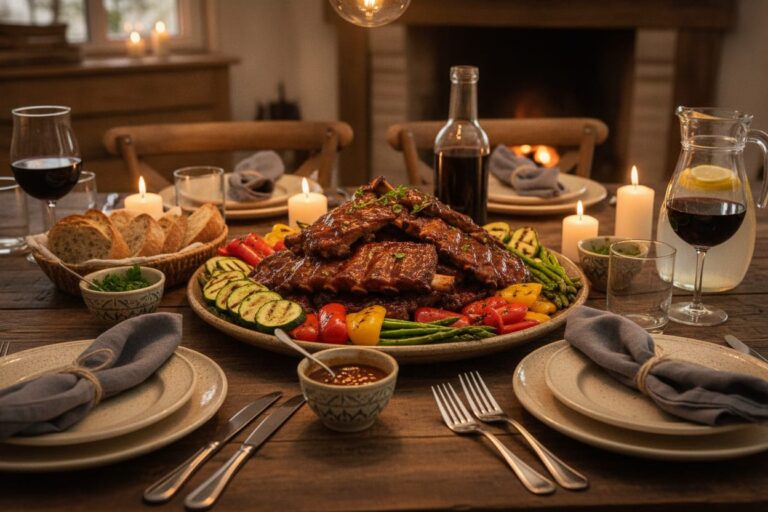 BBQ oven ribs