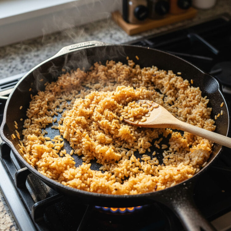 crispy rice reheats