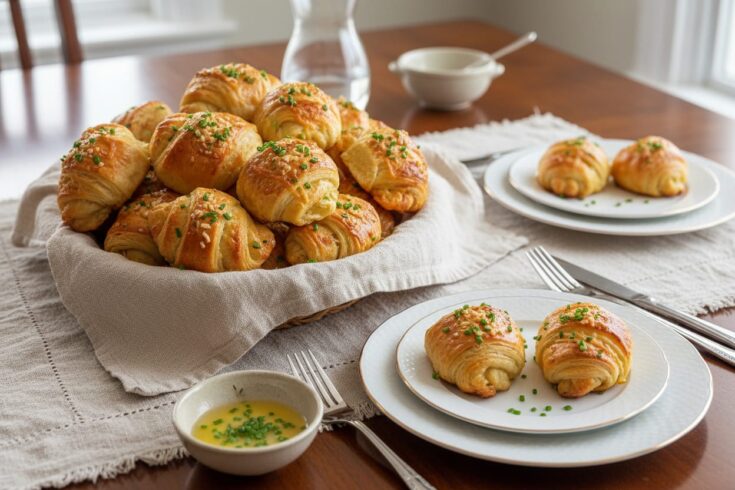 Cheesy Garlic Cruffins Recipe