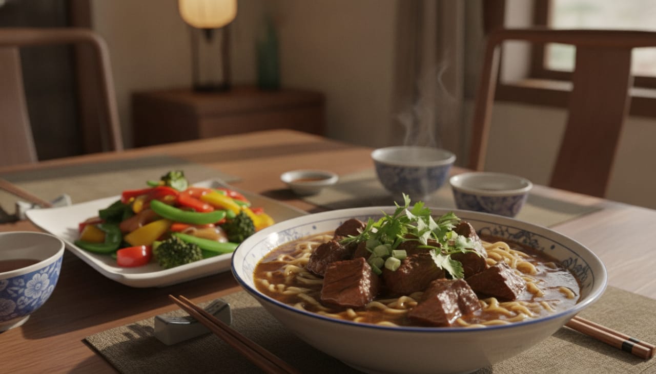 Taiwanese Beef Noodle Soup recipe